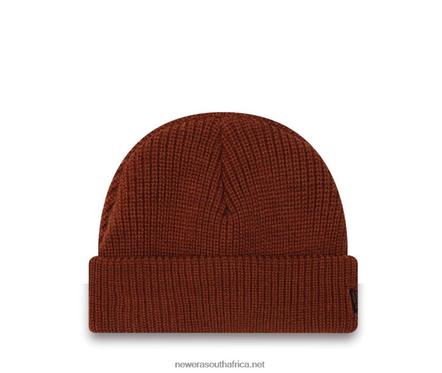 Polyana Rib Short Cuff Dark Brown Beanie Hat New Era TRBRBN2431