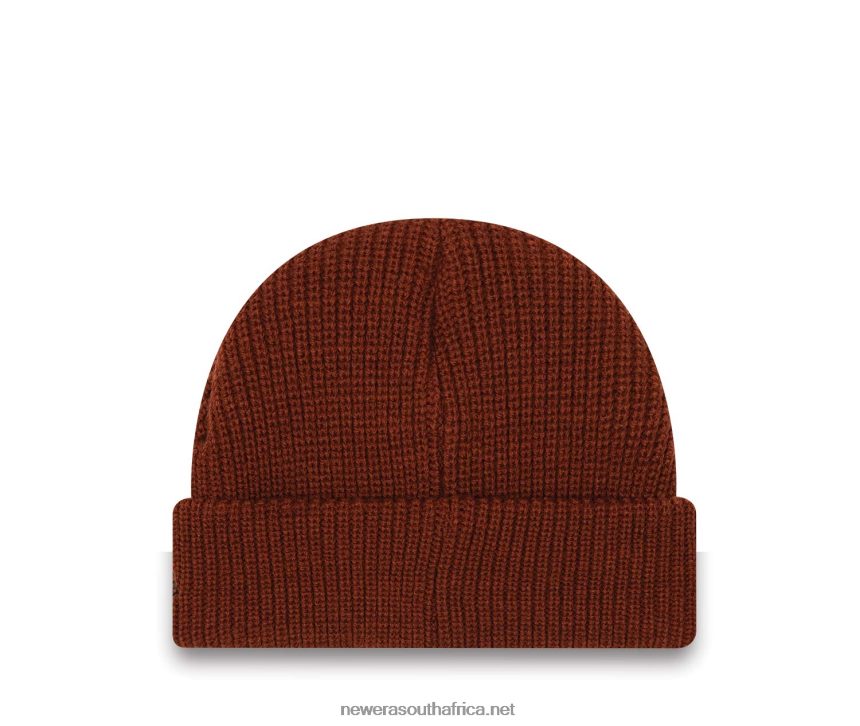 Polyana Rib Short Cuff Dark Brown Beanie Hat New Era TRBRBN2431