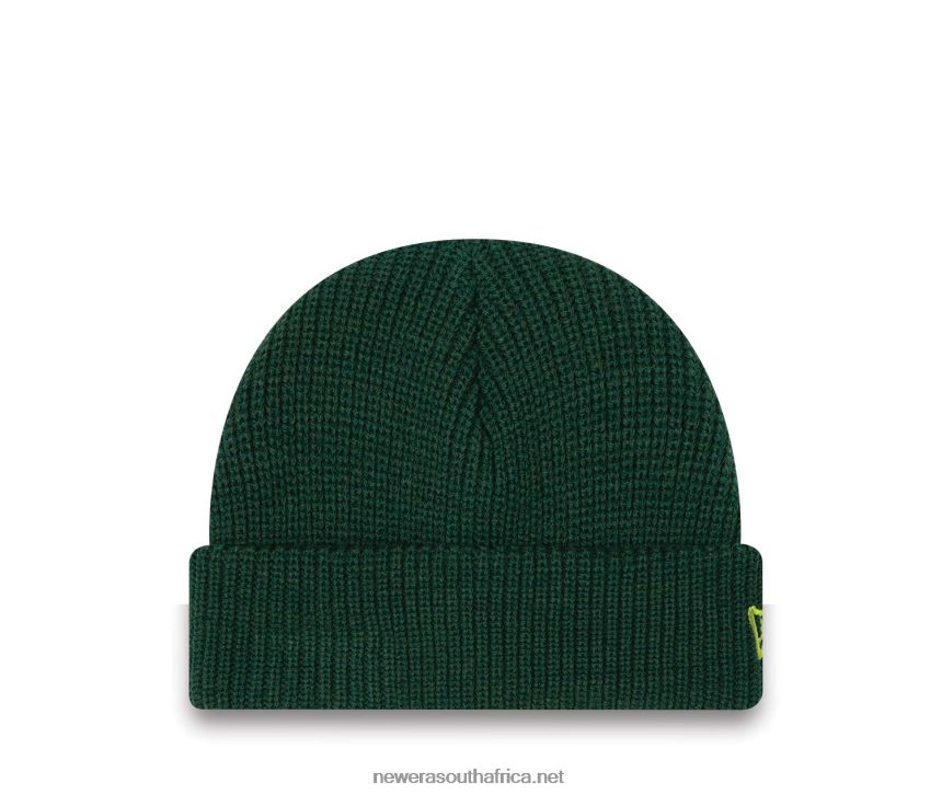 Polyana Rib Short Cuff Dark Green Beanie Hat New Era TRBRBN2527