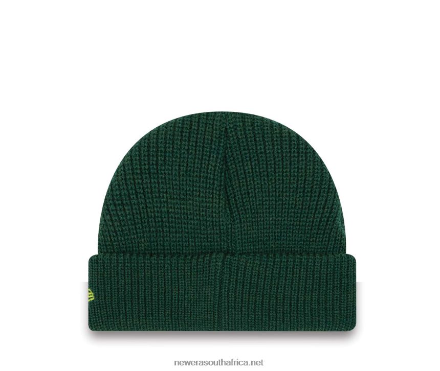 Polyana Rib Short Cuff Dark Green Beanie Hat New Era TRBRBN2527