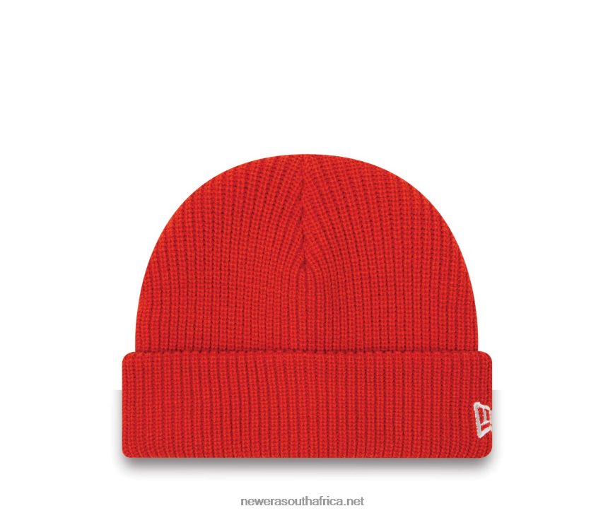 Polyana Rib Short Cuff Red Beanie Hat New Era TRBRBN2441