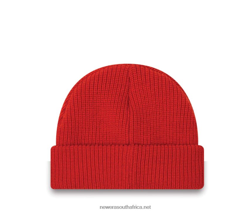 Polyana Rib Short Cuff Red Beanie Hat New Era TRBRBN2441