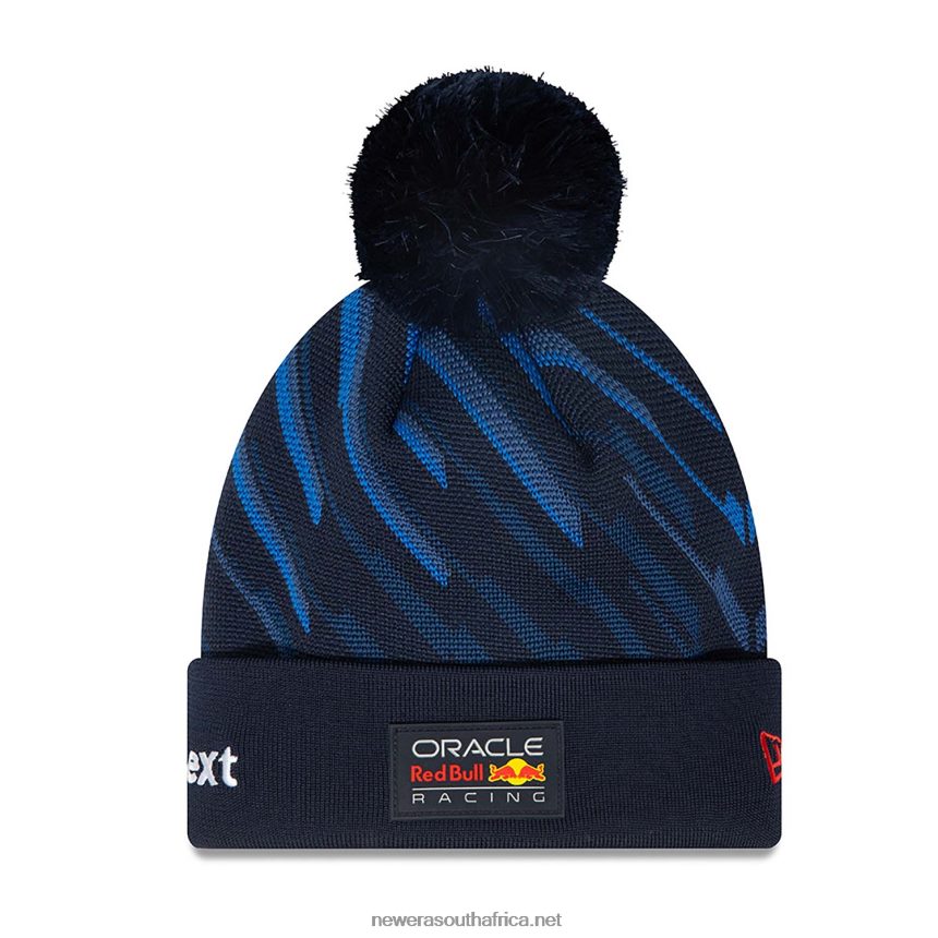 Red Bull Racing Max Verstappen Blue Bobble Knit Beanie Hat New Era TRBRBN2458