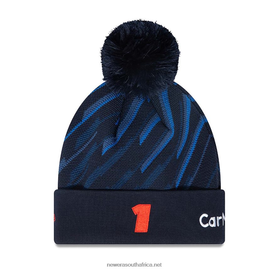 Red Bull Racing Max Verstappen Blue Bobble Knit Beanie Hat New Era TRBRBN2458