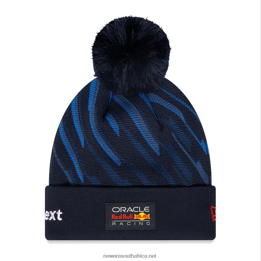 Red Bull Racing Max Verstappen Youth Blue Bobble Knit Beanie Hat New Era TRBRBN2468