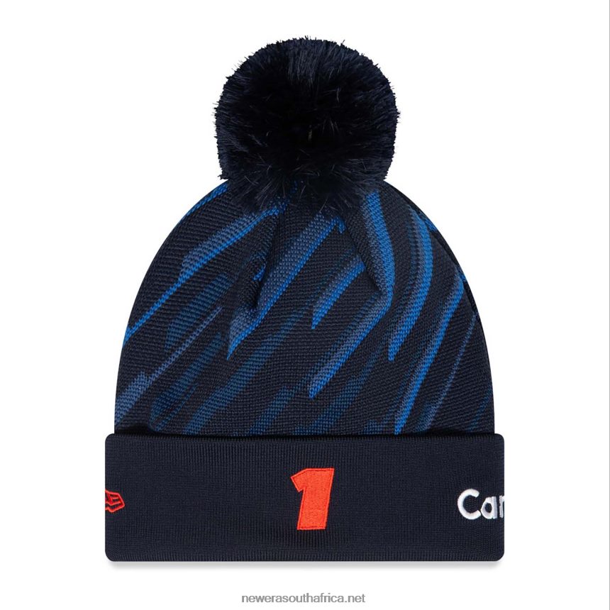 Red Bull Racing Max Verstappen Youth Blue Bobble Knit Beanie Hat New Era TRBRBN2468