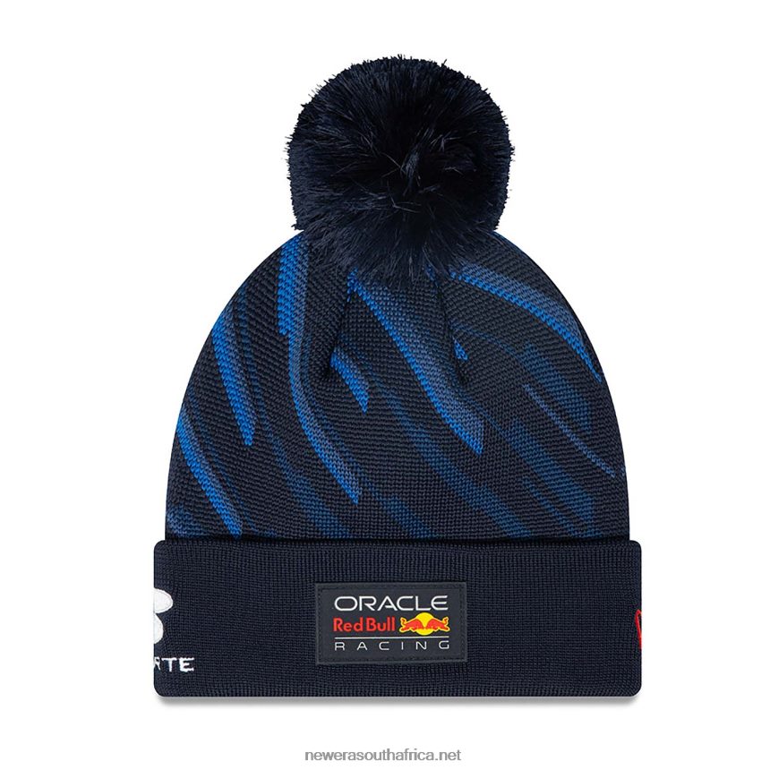 Red Bull Racing Sergio Perez Blue Bobble Knit Beanie Hat New Era TRBRBN2408