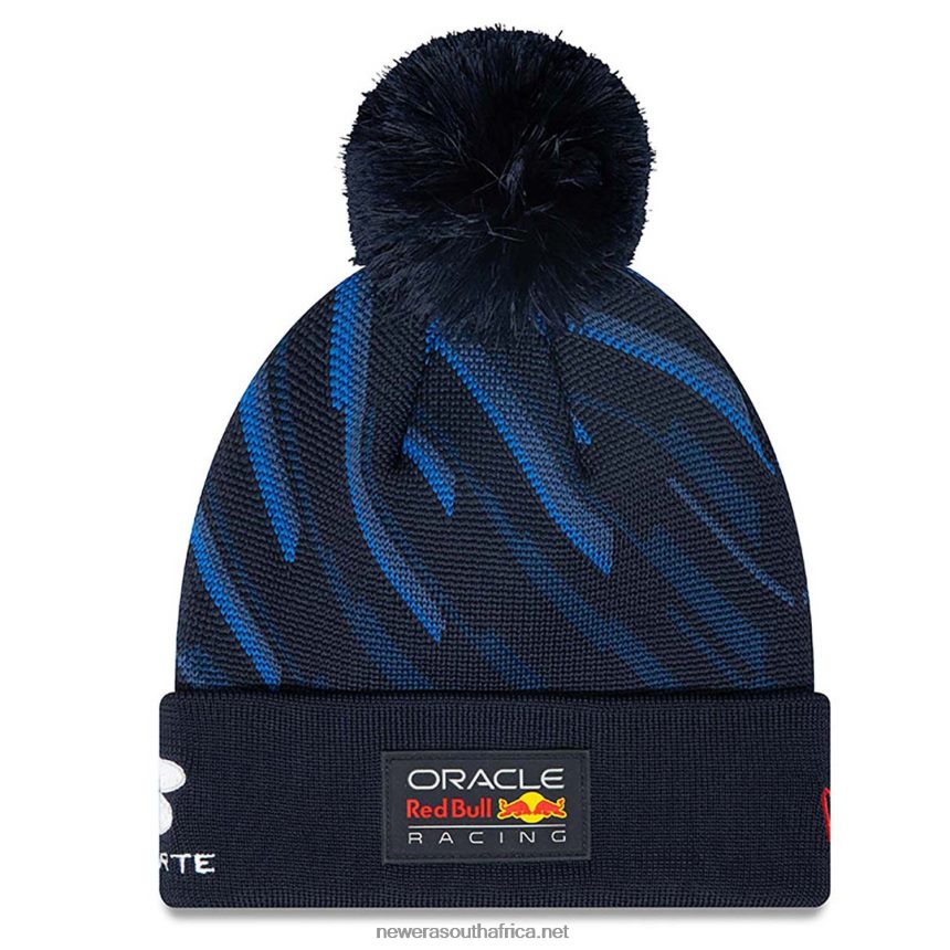 Red Bull Racing Sergio Perez Youth Blue Bobble Knit Beanie Hat New Era TRBRBN2418