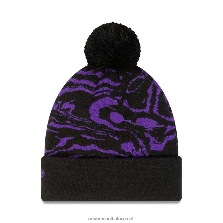 Tottenham Hotspur FC All Over Print Black Cuff Knit Beanie Hat New Era TRBRBN2359