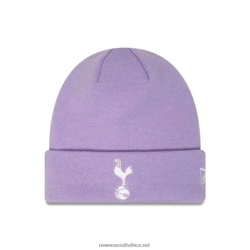 Tottenham Hotspur FC Seasonal Pastel Purple Cuff Knit Beanie Hat New Era TRBRBN2329