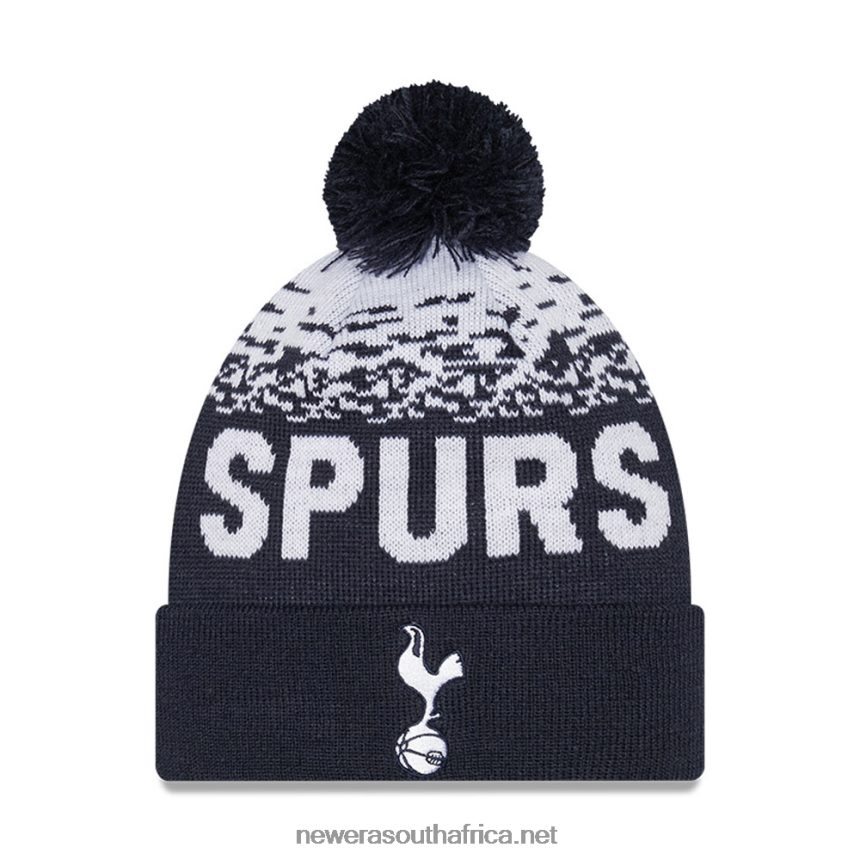 Tottenham Hotspur Logo Navy Bobble Beanie Hat New Era TRBRBN2394